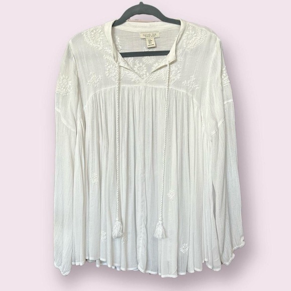 Rachel Zoe white top size medium - Picture 7 of 16